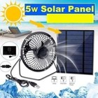 Portable USB Solar Fan with Solar Panel Powerful 5W 5V Solar Exhaust Fan