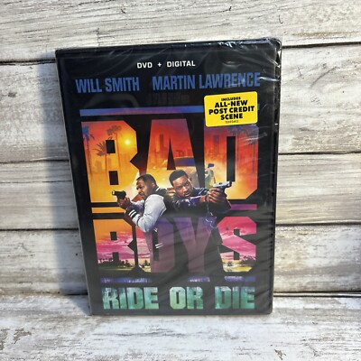 New! Bad Boys: Ride or Die (DVD, Digital 2024) Sealed Nonstop Action Ships FREE