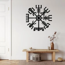 Helm Of Awe Viking Symbol Metal Wall Art, Wall Decor, Wall Hangings, Home Decor