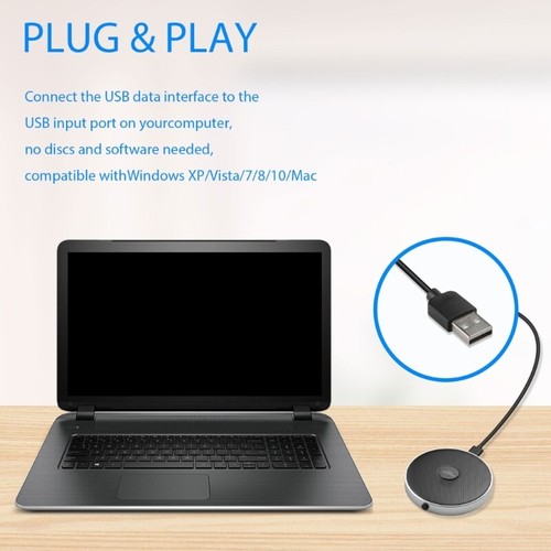 Desktop USB Microphone for Teleconferencing and Gaming Omnidirectional Designing - Picture 4 of 8