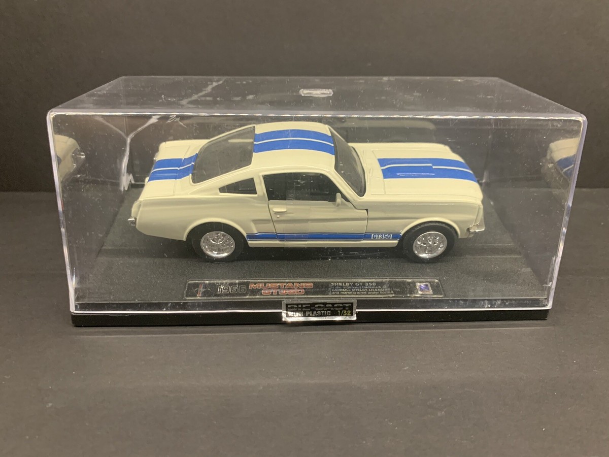 1966 Ford Shelby Mustang GT-350 WHITE / BLUE 1/32 Diecast Model