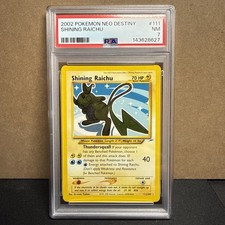 2002 POKEMON NEO DESTINY #111 SHINING RAICHU : PSA 7