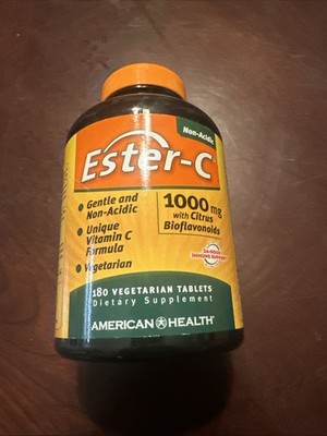 American Health Products Ester-C 1000 mg / Citrus Bioflavonoids 180 VegTab 07/27