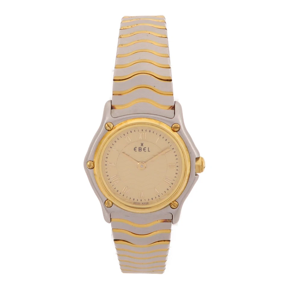 EBEL Classic Wave Quartz Watch 1157111 Stainless Steel/18K Yellow Gold - image 2 of 4