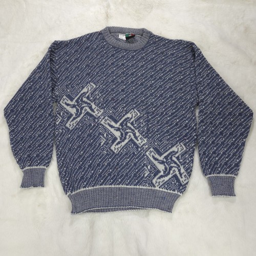 Vintage Collezione Perte Colore Italia Acrylic Wool Blend Sweater Men's Large - Picture 1 of 14
