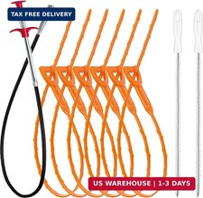 35.5inch Drain Clog Remover 1pcs , 25inch Drain Snake Hair Remover 6pcs Clean