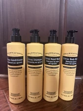 4 pack Lot Pharmacopia Citrus Aloe Shampoo Conditioner Body Wash Hand Wash