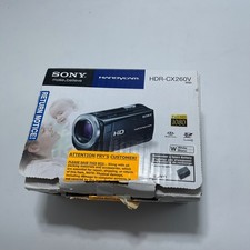 Sony Handycam White HDR-CX260V Digital Camcorder W/ Box and Accessories Tested 