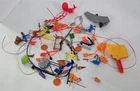 J-999 VINTAGE 1980'S PLAYMATES TEENAGE MUTANT NINJA TURTLES ACCESSORIES LOT
