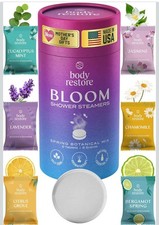 Body Restore Shower Steamers Aromatherapy Gift Set Bloom, 6 Pack Original NEW