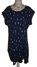Sommer Strandkleid 👕 Jersey Big  DAMEN XL Kleid  maritim LOOK dunkelblau Boot