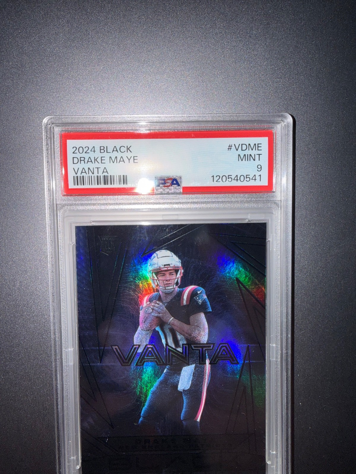 🔥 2024 PANINI BLACK VANTA #VDME DRAKE MAYE ROOKIE RC PSA 9 MINT WOW! Case Hit!