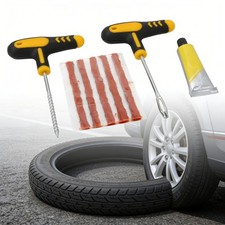 Car Tire Repair Kit Tubeless Tyre Puncture Plug Needle Patch Fix Tool Set