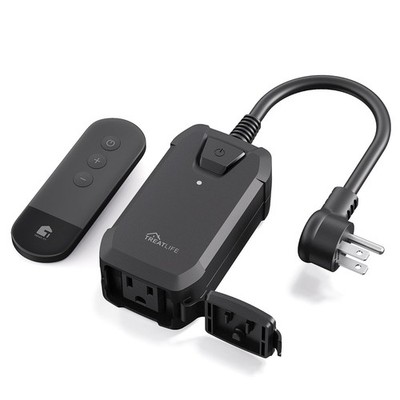 Dimmer Plug with 100FT Wireless Remote Control, IP44 Weather Resistance, Outd...