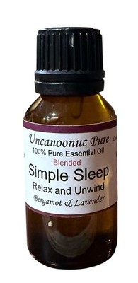 Simple Sleep 100% Pure Essential Oil, Uncut, Aromatherapy, Therapeutic 15mL