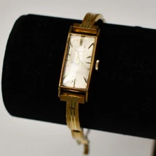 Vintage Seiko Beauty 17 Jewels Diashock Ladies GP Watch 22K GF Bracelet Works