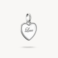 Thomas Sabo Charm AnhäNger Love-Herz Sterlingsilber Poliert Damen CC1269-001-21