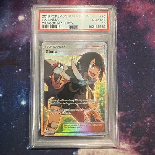 The Pokémon Company Zinnia 70/70 Dragon Majesty EN Holo Full Art PSA 10 2018