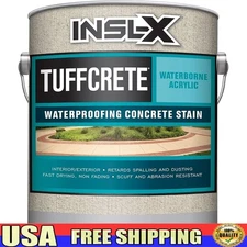 Acrylic Concrete Stain Waterborne Coating Masonry Interior Exterior Floors 1 Gal