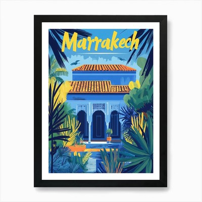 Aihrgdesign A Retro Reiseposter F Gerahmtes Wandbild Poster Leinwanddruck Bild