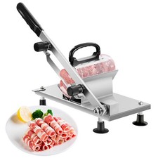 Manual Frozen Meat Slicer Stainless Steel Cutter Machine for Home Kitchen Use...