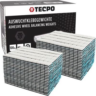 200 TECPO KELBERIEGEL 6KG KLEBEGEWICHTE AUSWUCHTGEWICHTE 12x5g RIEGEL ALU-FELGEN
