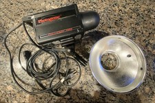 Photogenic Powerlight 1250 Studio Strobe Flash w/ Power Cord  Reflector - Works