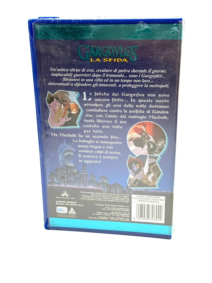 VHS GARGOYLES IL TRIONFO DEGLI EROI DELLA NOTTE- BIM BUM BAM - SIGILLATA  # GW - Immagine 4 di 4