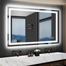 Organnice 24x36 Inch LED Bathroom Mirror with Backlit Frontlit Wall Mounted...