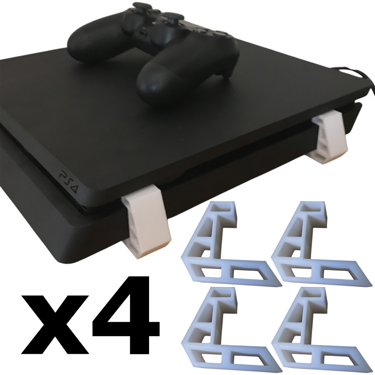Sony PlayStation 4 PS4 Slim Console Feet Riser Set 4pcs Airflow
