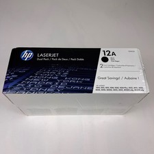 HP LaserJet Toner Cartridges 12A Q2612D 2 Pack Black OEM New Sealed