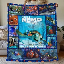 Personalized Finding Nemo Marlin Dory And Friends Fleece Blanket