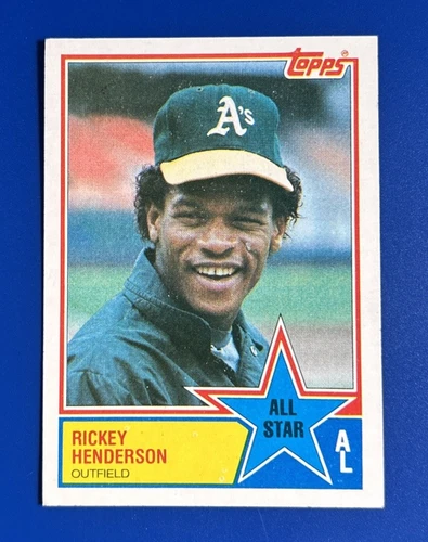 1983 Topps Baseball Rickey Henderson All Star Oakland Athletics #391