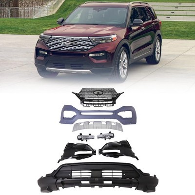 Front Bumper Cover Grille Assembly For Ford Explorer 2020-2023 Primed