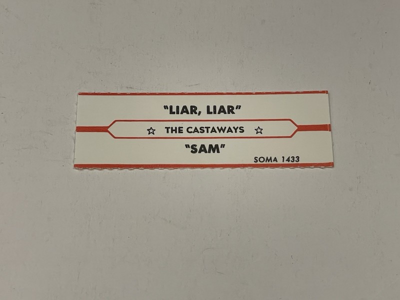 Jukebox Title Strip Castaways Liar Liar Sam