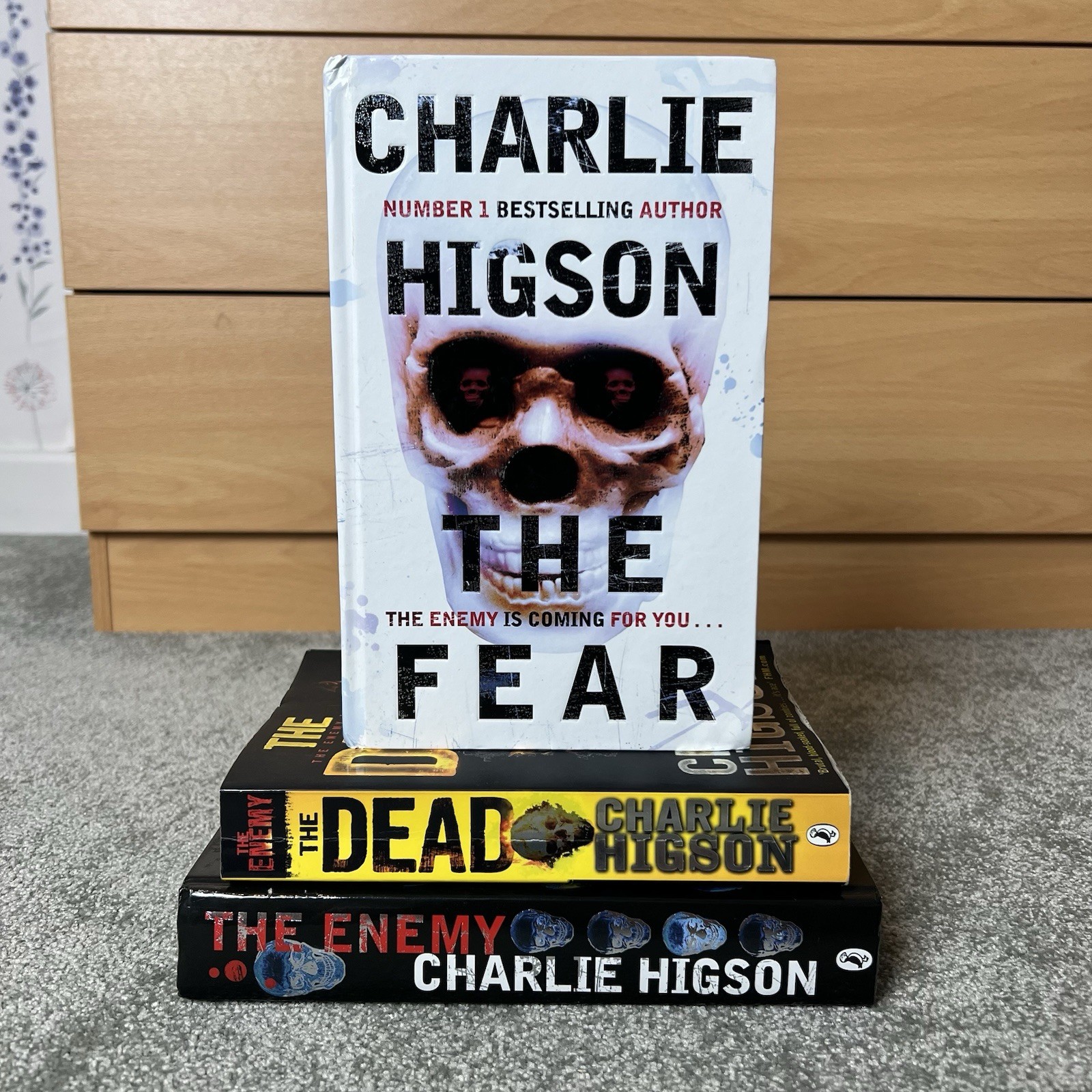 Charlie Higson The Fear Signed 1st Edition Hardback The Enemy HB  The Dead PB