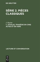 J. Racine | Athalie, TragéDie En Cinq Actes Et En Vers | Buch | FranzöSisch
