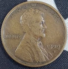 **KEY DATE** 1909-S VDB Lincoln Wheat Penny Cent - VF Condition