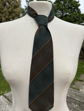 Vintage Braespun Scottish Fine Wool Tie Missoni Style Fleck Stripe Retro