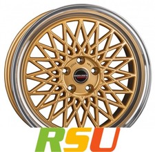 Borbet B gold rim polished 8x17" ET45 LK5 112 ML 66.5 Alufelgen 17 Zoll