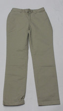 NWT Eddie Bauer Women's LegendWash Pants Size 4 Beige Stretch Curvy Straight