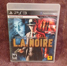 Rockstar Games L.A. Noire Sony PlayStation 3 PS3 M Crime Detective Manual