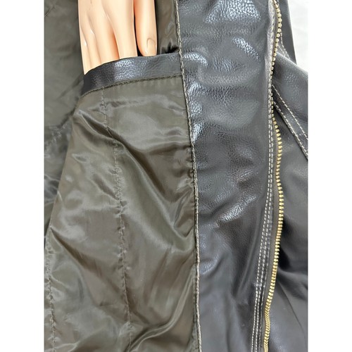 Vintage Columbia Sportswear Herren dunkelbraun Kunstleder XL Jacke Mantel - Bild 9 von 10