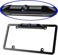 License Plate Frame Backup Camera Night Vision Car Rear View Camera with 8 Brigh