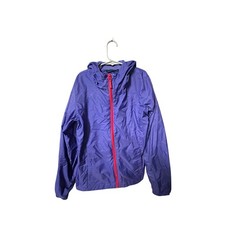 Youth medium 8-10 purple Columbia lightweight windbreaker zip up jacket w hood