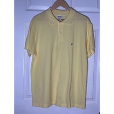 Benetton Yellow Short Sleeve Polo Shirt Men's Size XL Made in USA