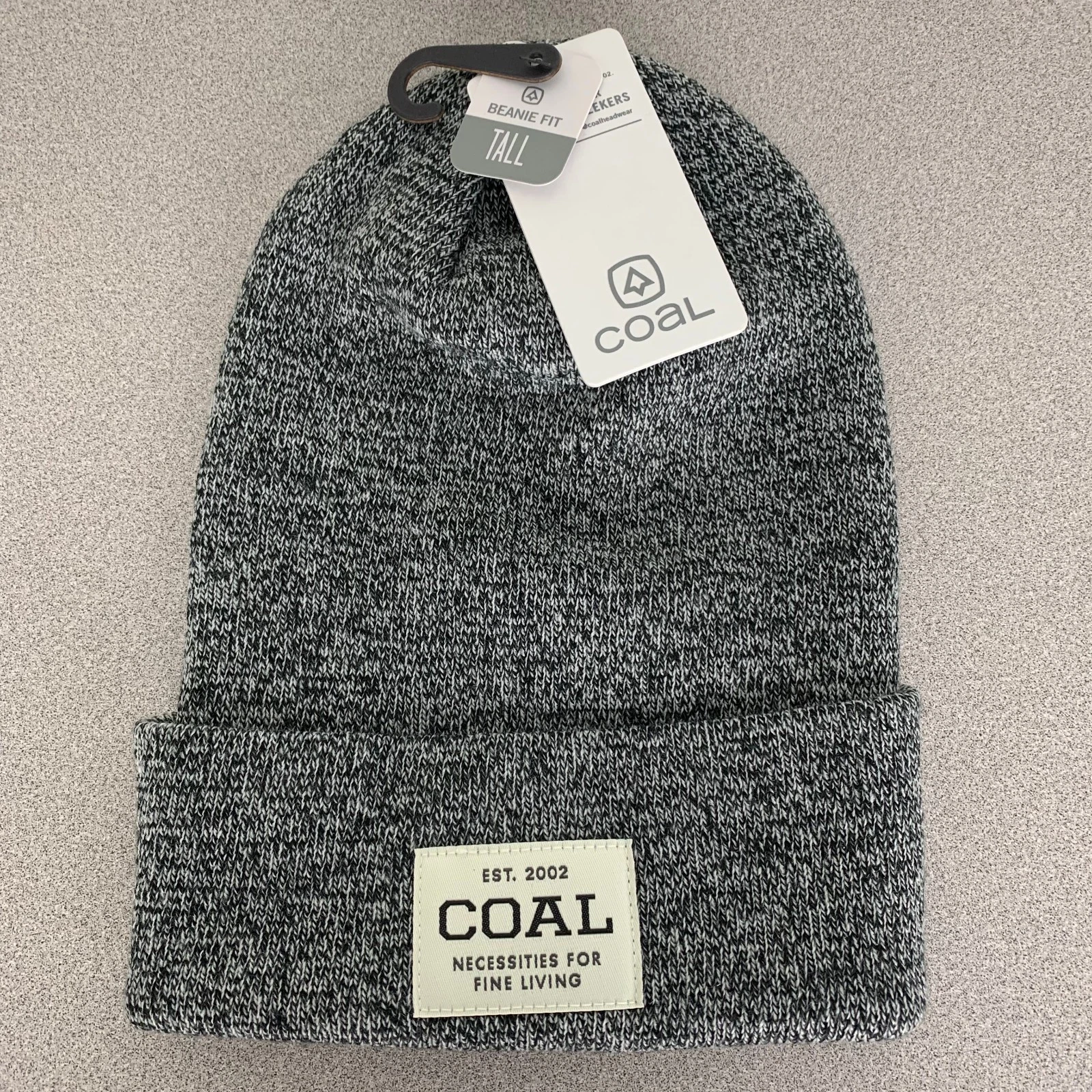 Coal Tall Beanie Black Marl NWT