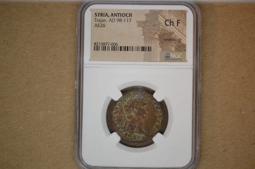 SYRIA. Antioch. Trajan (AD 98-117). AE (26mm, 6h). NGC Choice Fine, smoothing