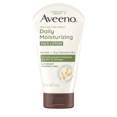 Aveeno Daily Moisturizing Face Lotion with Prebiotic Oat, Sensitive Skin