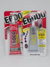 E6000 Bundle - Pack of 2 E6000  Craft Adhesive Clear Jewelry & Bead & Premium